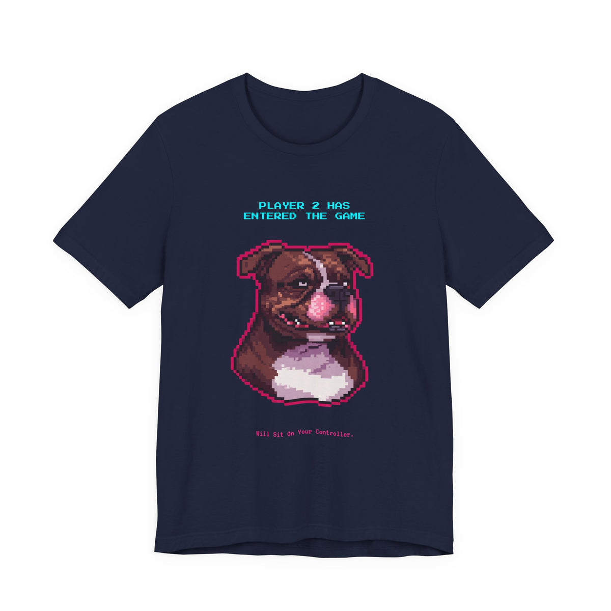 Player 2 Has Entered the Game T-Shirt - Funny Staffie Gamer Unisex Tee - Style 24