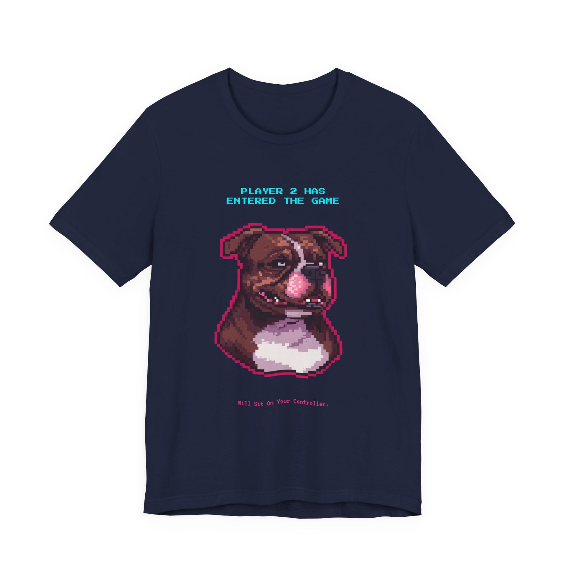Player 2 Has Entered the Game T-Shirt - Funny Staffie Gamer Unisex Tee - Style 24