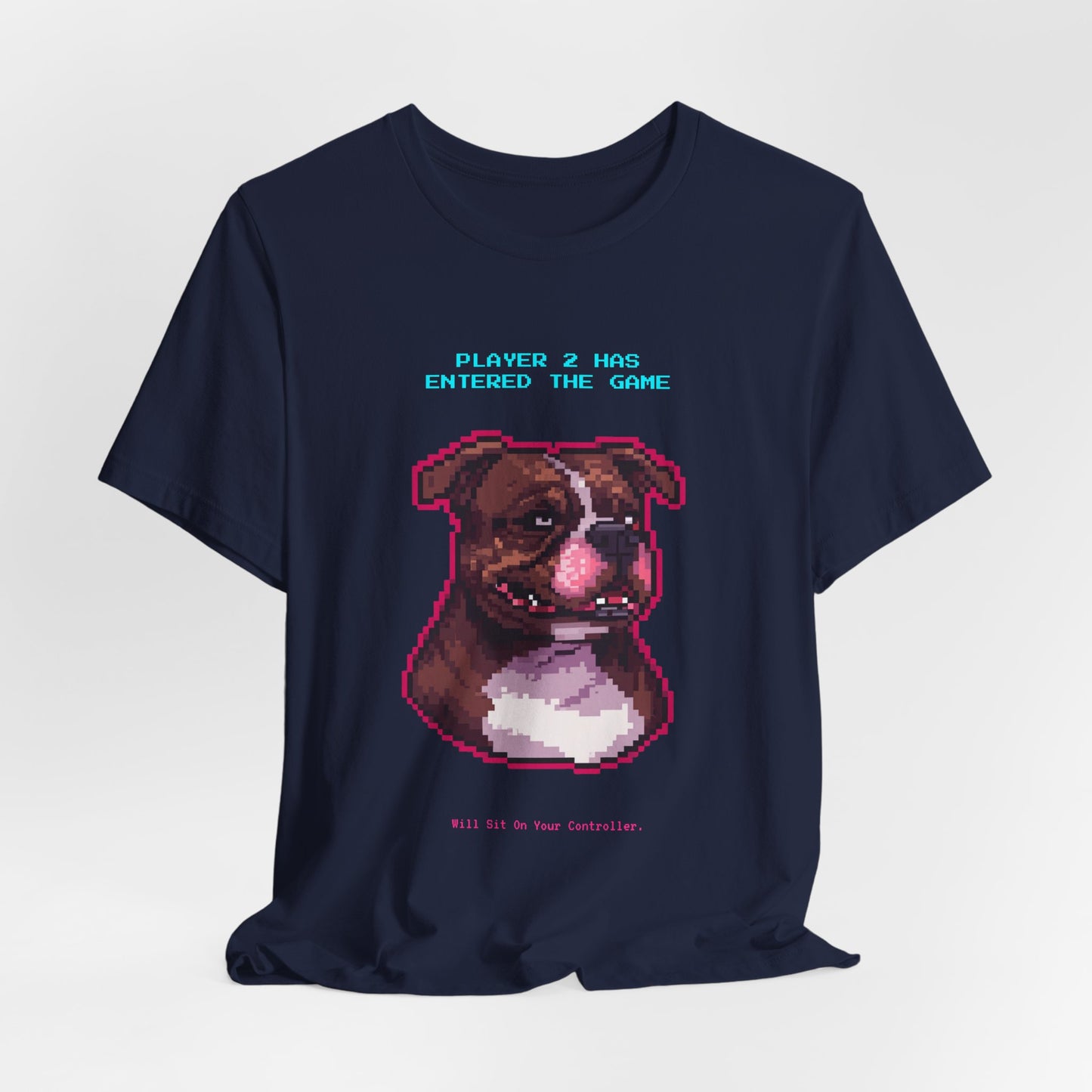 Player 2 Has Entered the Game T-Shirt - Funny Staffie Gamer Unisex Tee - Style 27