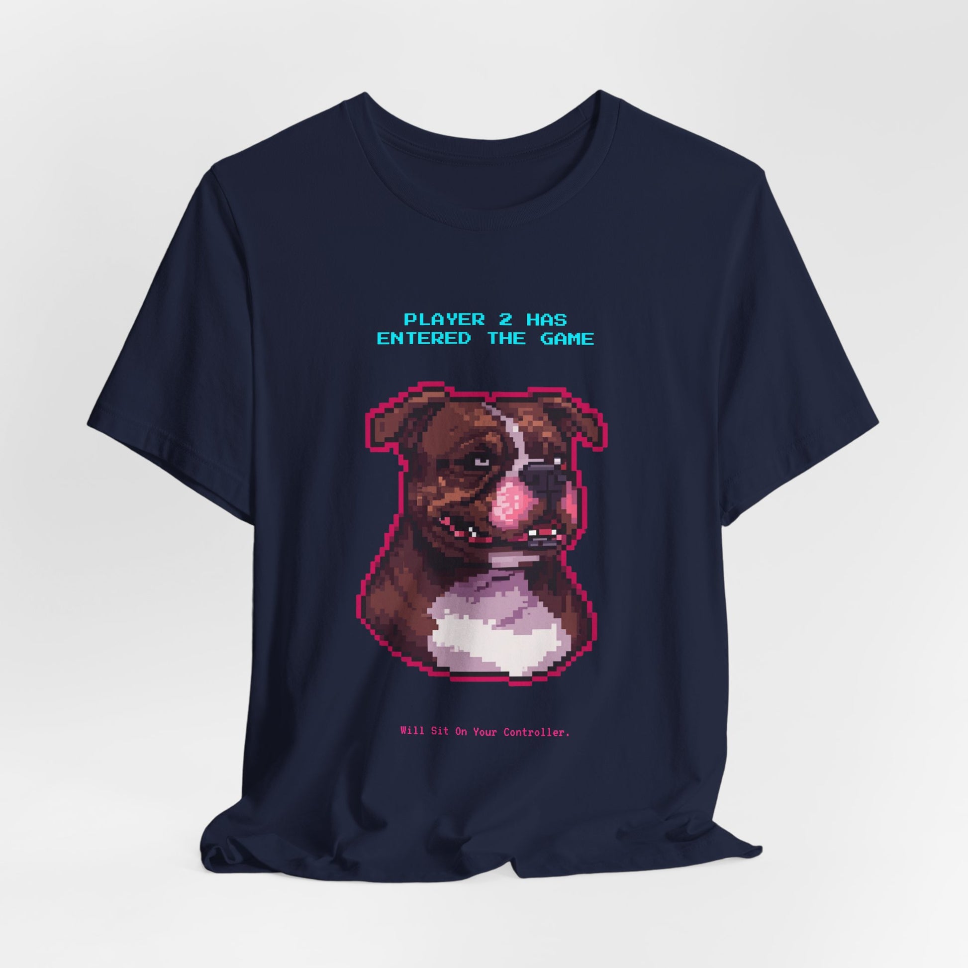 Player 2 Has Entered the Game T-Shirt - Funny Staffie Gamer Unisex Tee - Style 27