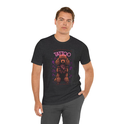 Poodle Biker Ink Shop t-shirt - design detail 1