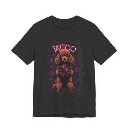 Poodle Biker Ink Shop t-shirt - design detail 2
