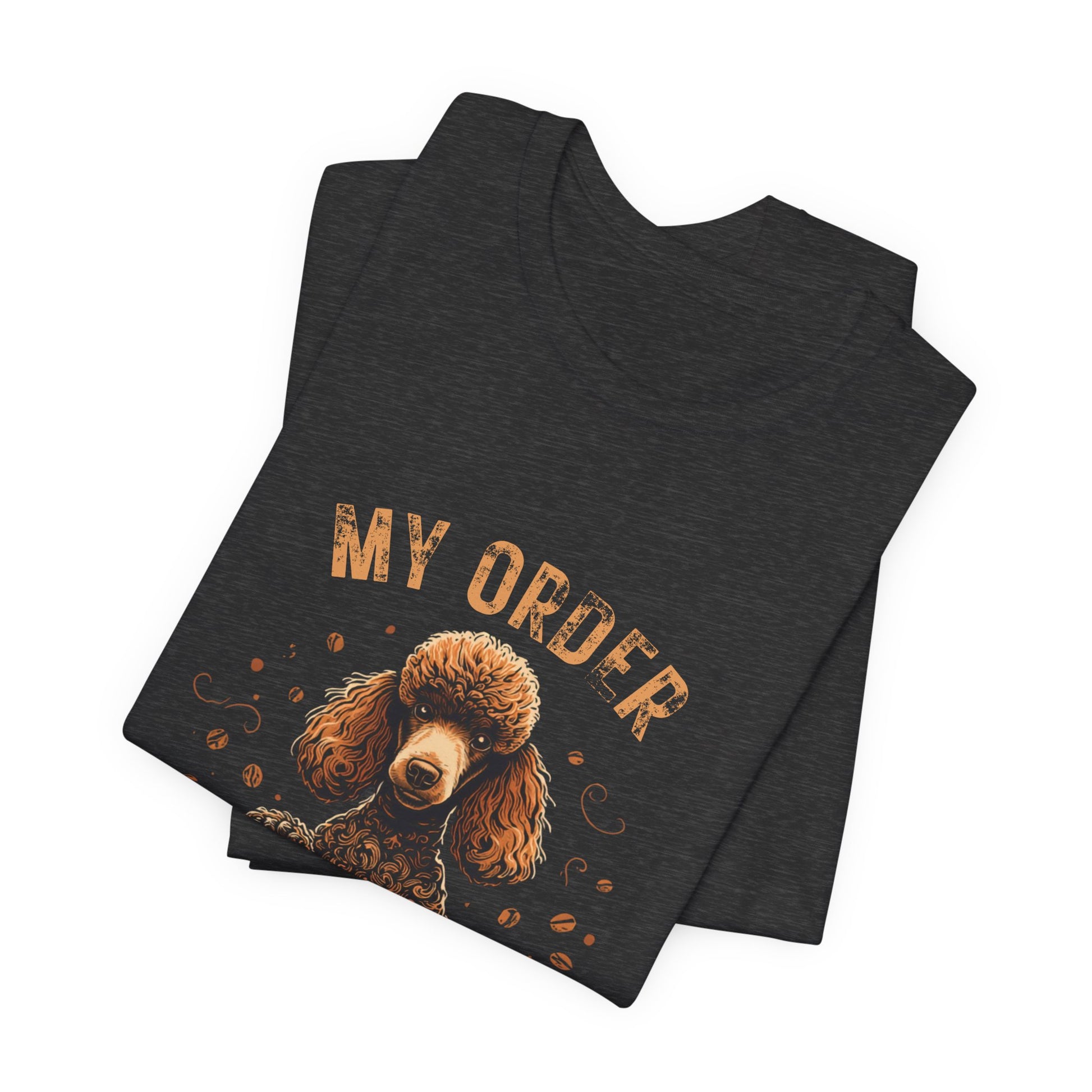 Poodle Café Order T-Shirt – Close-up Detail 4