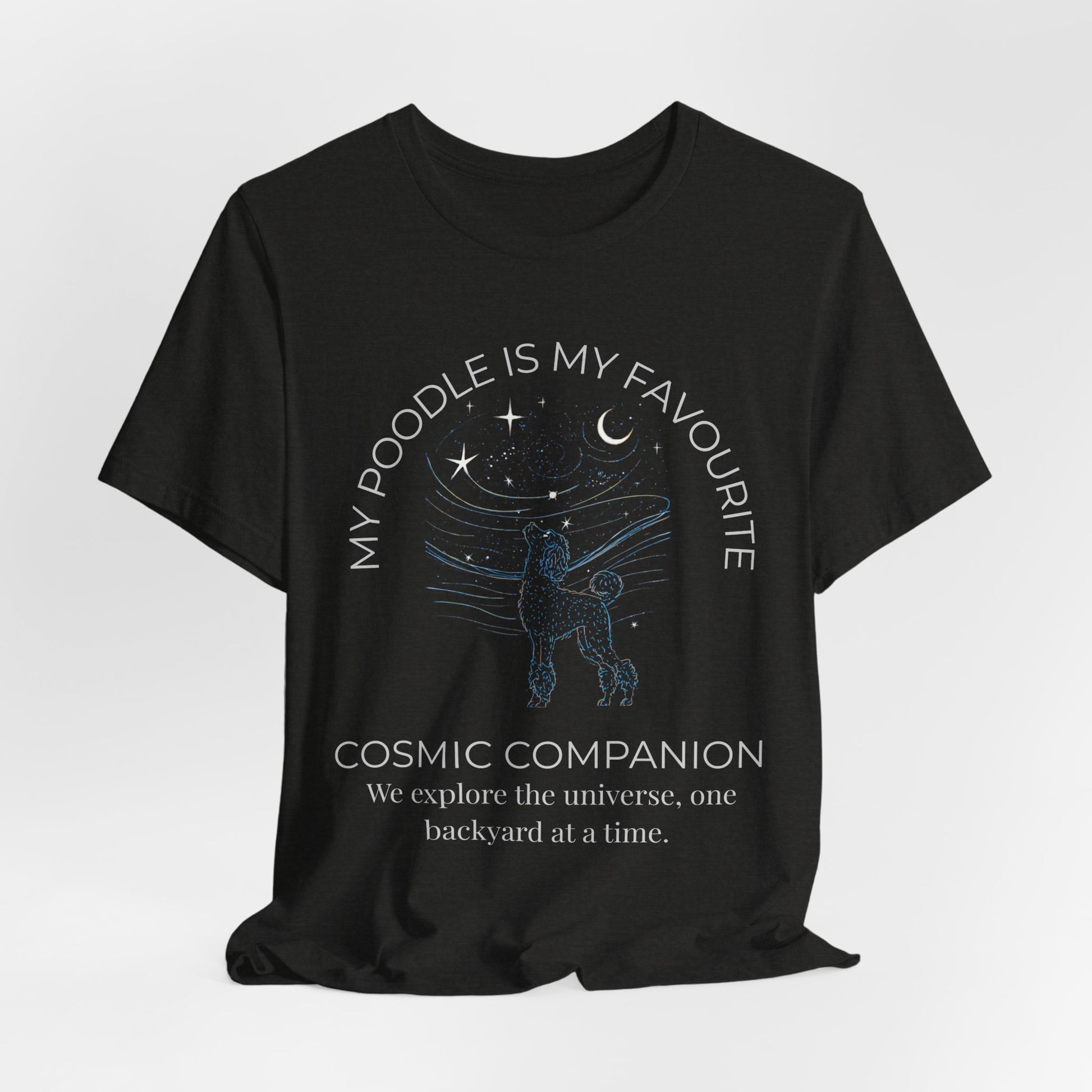 Poodle Cosmic Companion T-Shirt everyday style