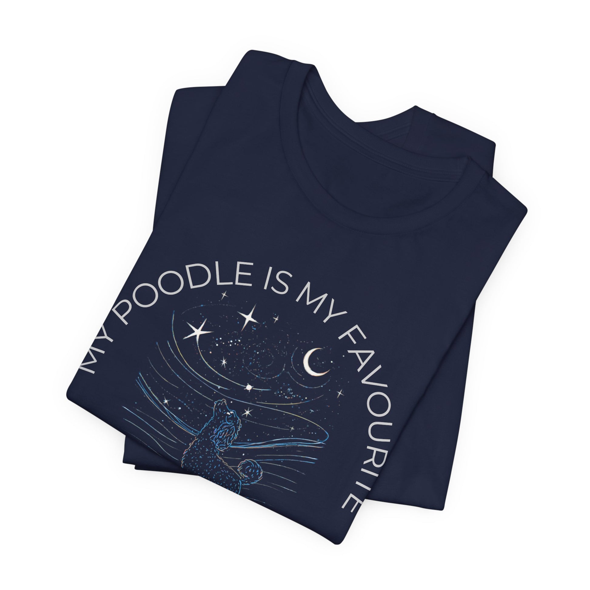 Poodle Cosmic Companion T-Shirt fabric detail
