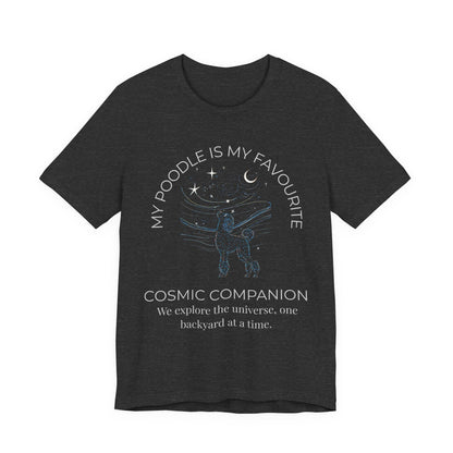 Poodle Cosmic Companion T-Shirt full design view