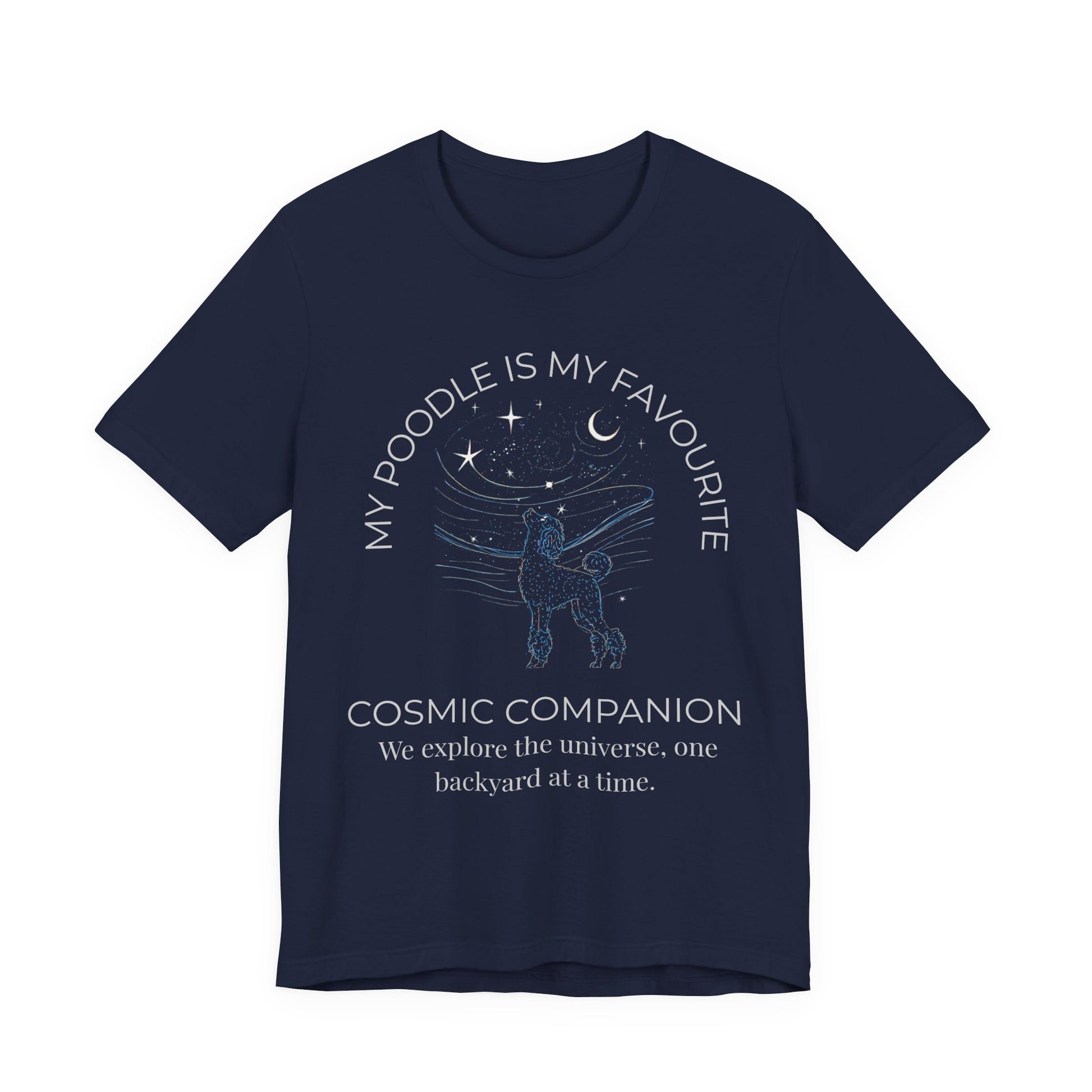 Poodle Cosmic Companion T-Shirt lifestyle photo