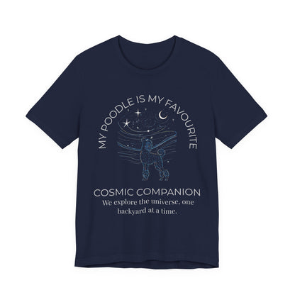 Poodle Cosmic Companion T-Shirt lifestyle photo