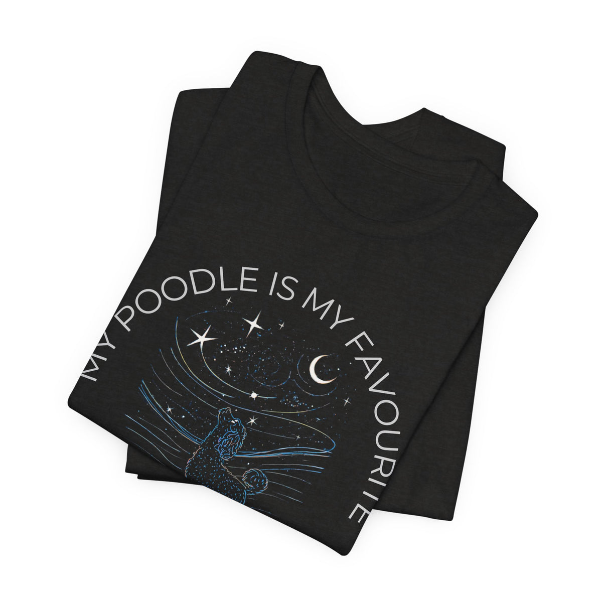 Poodle Cosmic Companion T-Shirt unisex fit