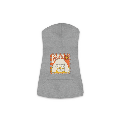 Poodle Hoodie — Groovy Retro design, Medium, Granite Heather