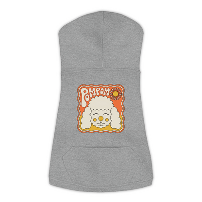 Poodle Hoodie — Groovy Retro design, Extra Large, Granite Heather