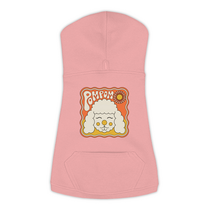 Poodle Hoodie — Groovy Retro design, Large, Mauvelous