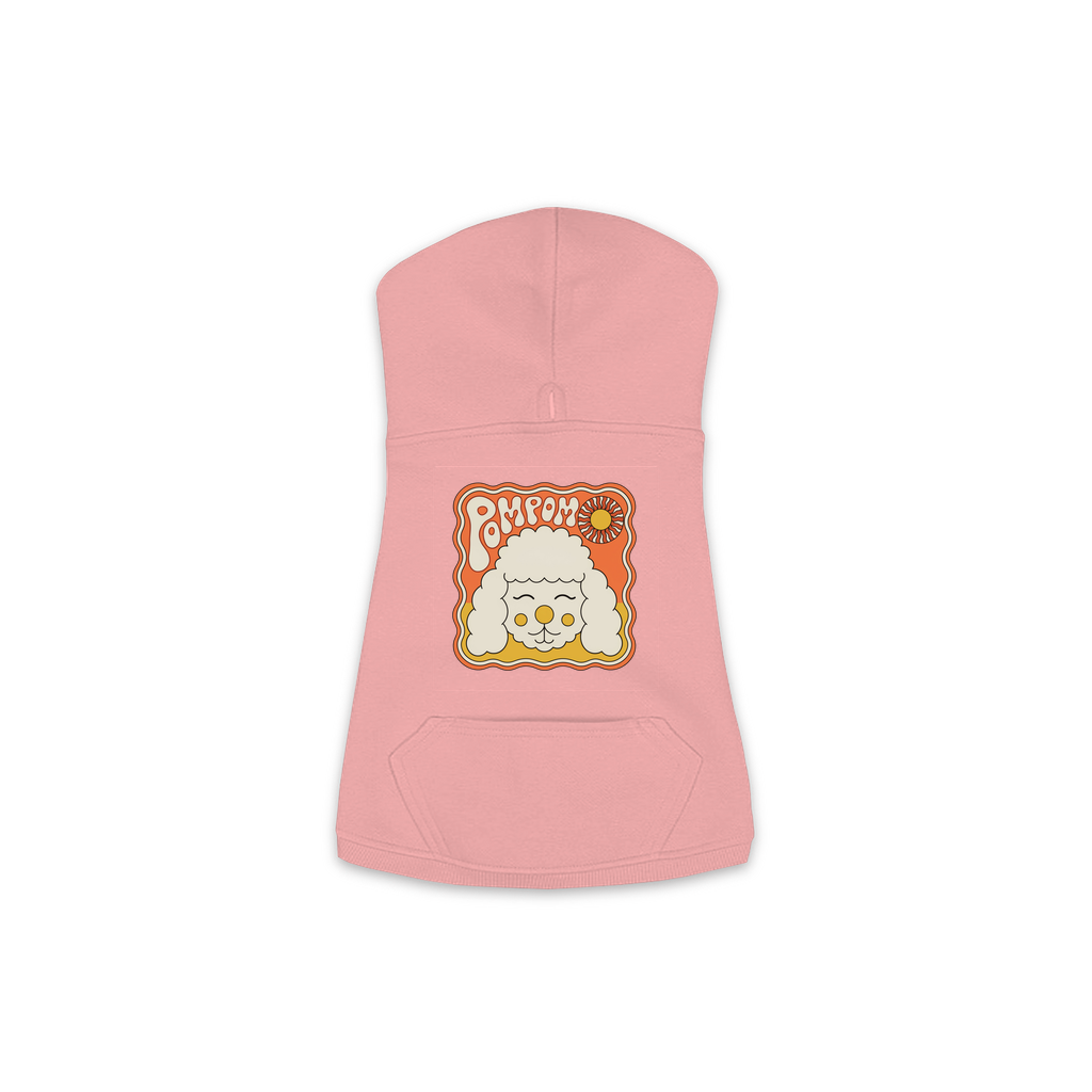 Poodle Hoodie — Groovy Retro design, Small, Mauvelous