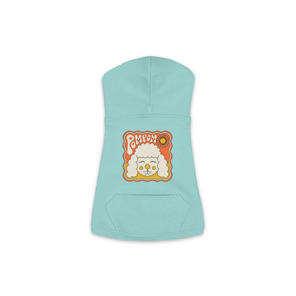 Poodle Hoodie — Groovy Retro design, Small, Saltwater