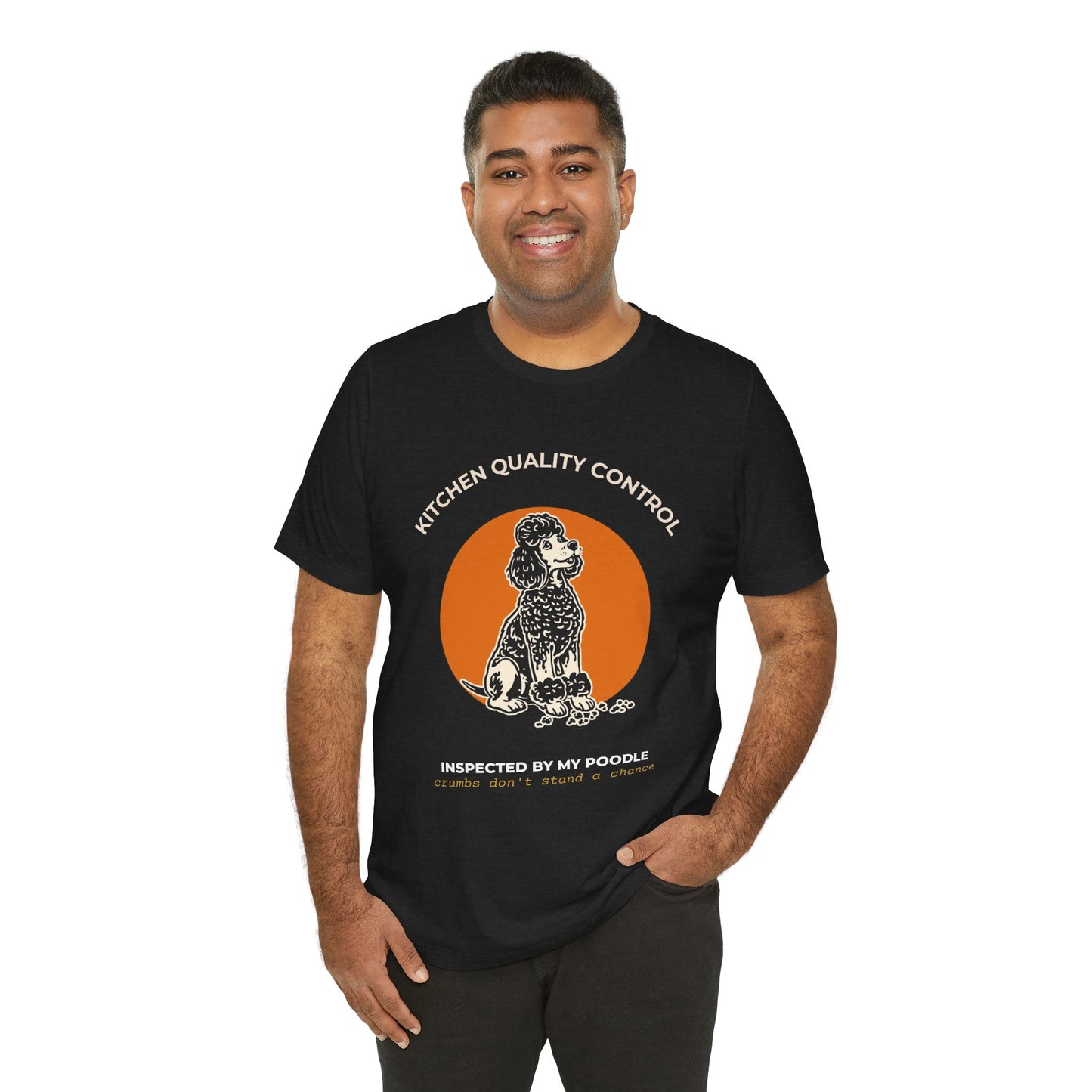 Kitchen Quality Control Poodle t-shirt — funny Poodle kitchen tee on Bella+Canvas 3001, view 11