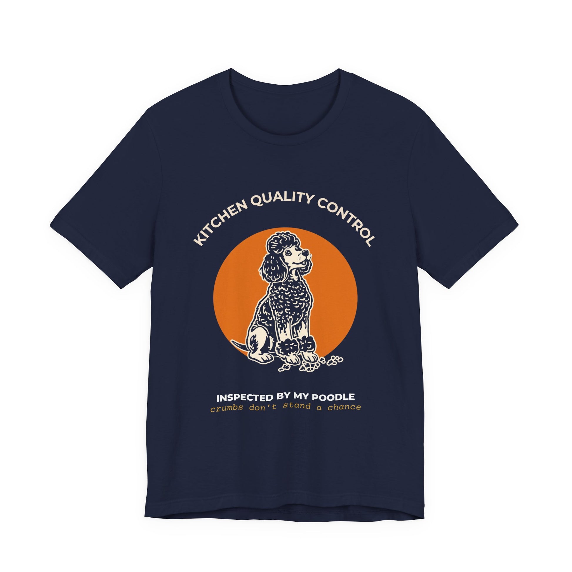 Kitchen Quality Control Poodle t-shirt — funny Poodle kitchen tee on Bella+Canvas 3001, view 24