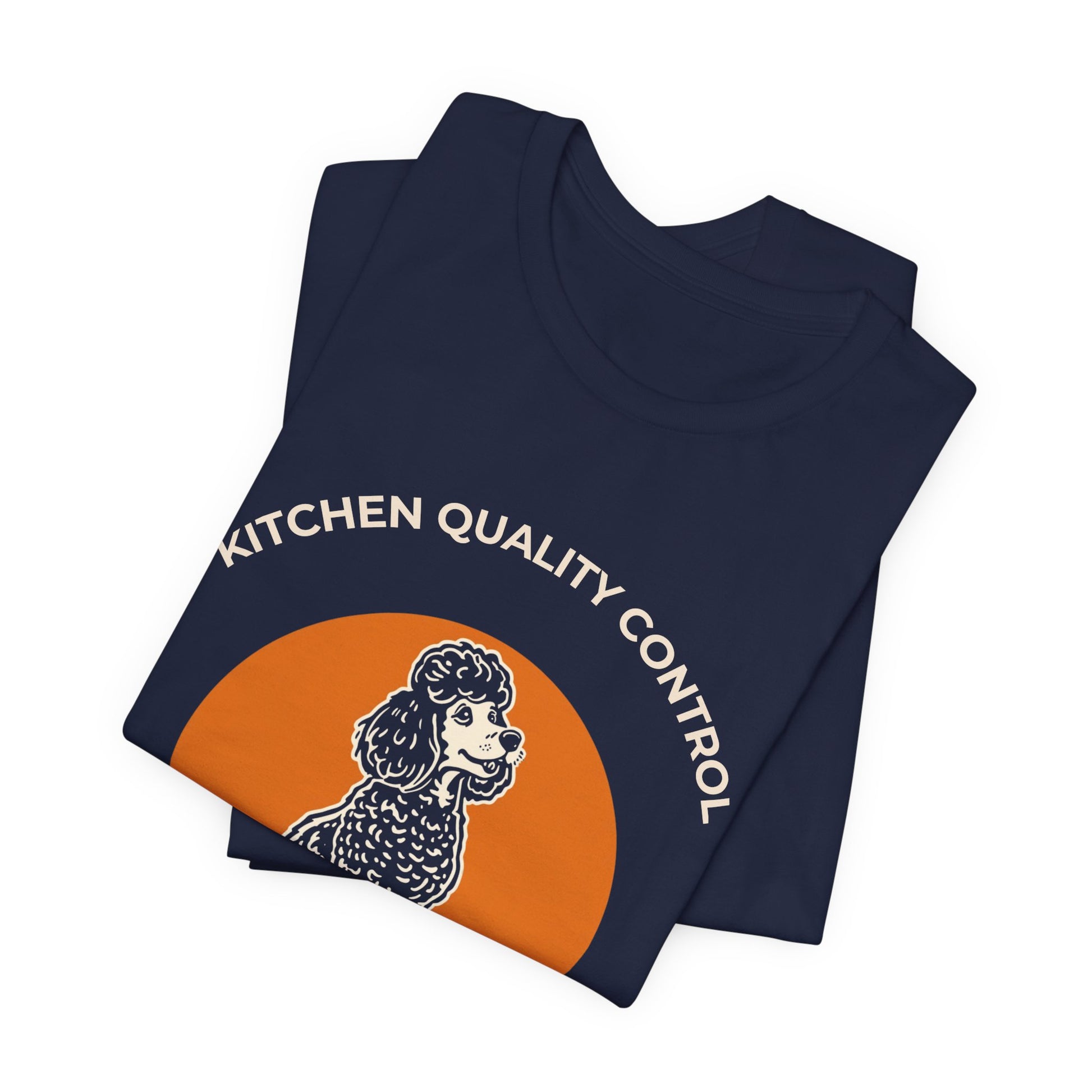 Kitchen Quality Control Poodle t-shirt — funny Poodle kitchen tee on Bella+Canvas 3001, view 26