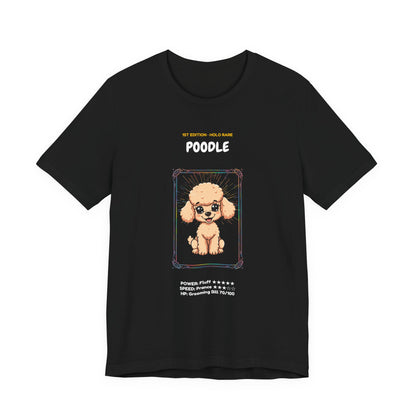 Poodle Rookie Card T-Shirt - funny trading card style tee