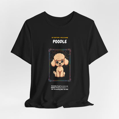 Poodle Rookie Card T-Shirt - funny trading card style tee