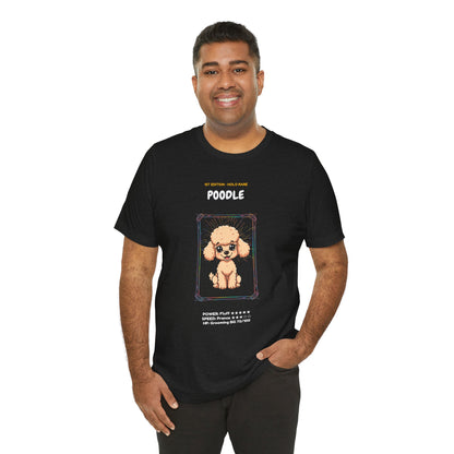 Poodle Rookie Card T-Shirt - funny trading card style tee