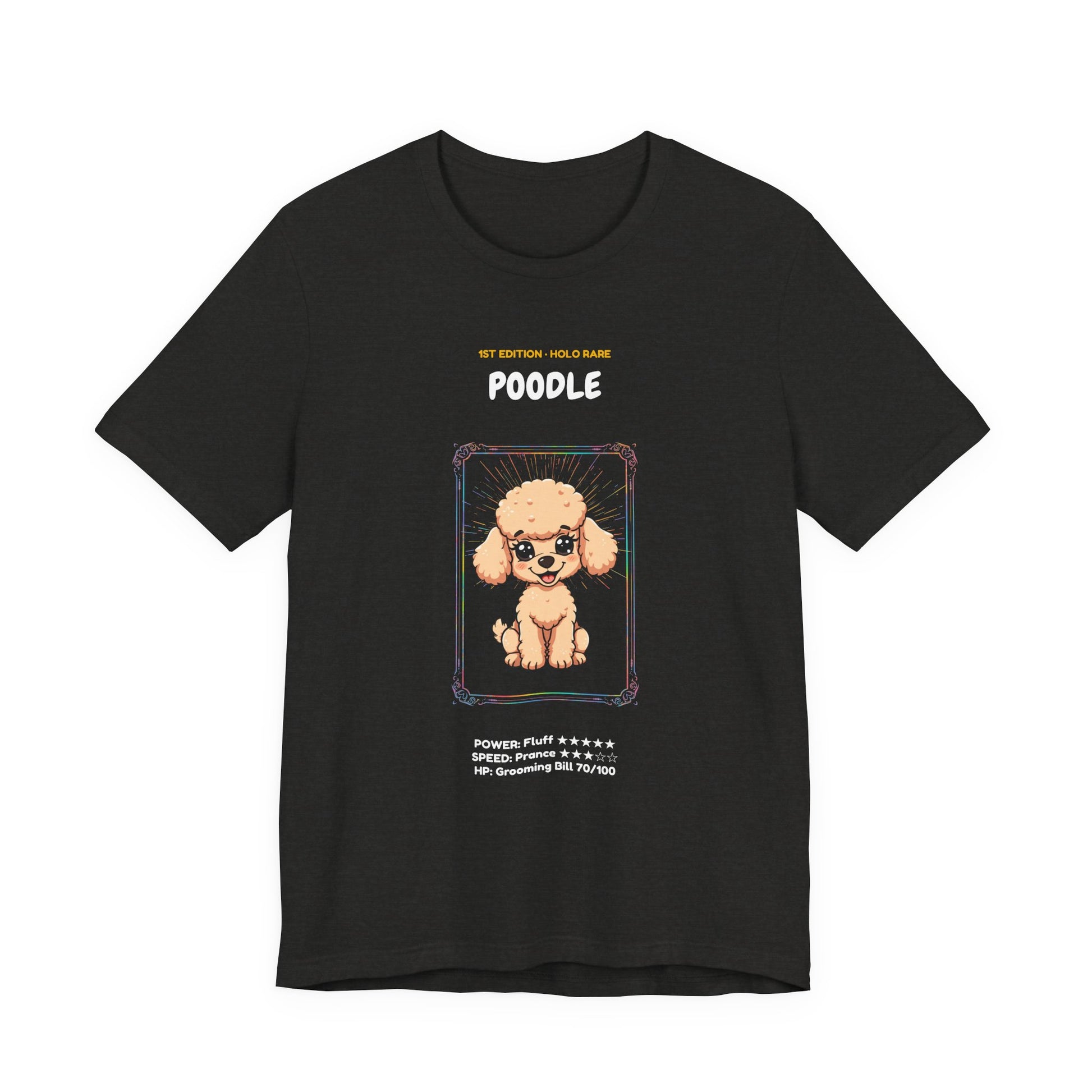 Poodle Rookie Card T-Shirt - funny trading card style tee
