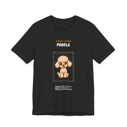 Poodle Rookie Card T-Shirt - funny trading card style tee