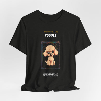 Poodle Rookie Card T-Shirt - funny trading card style tee