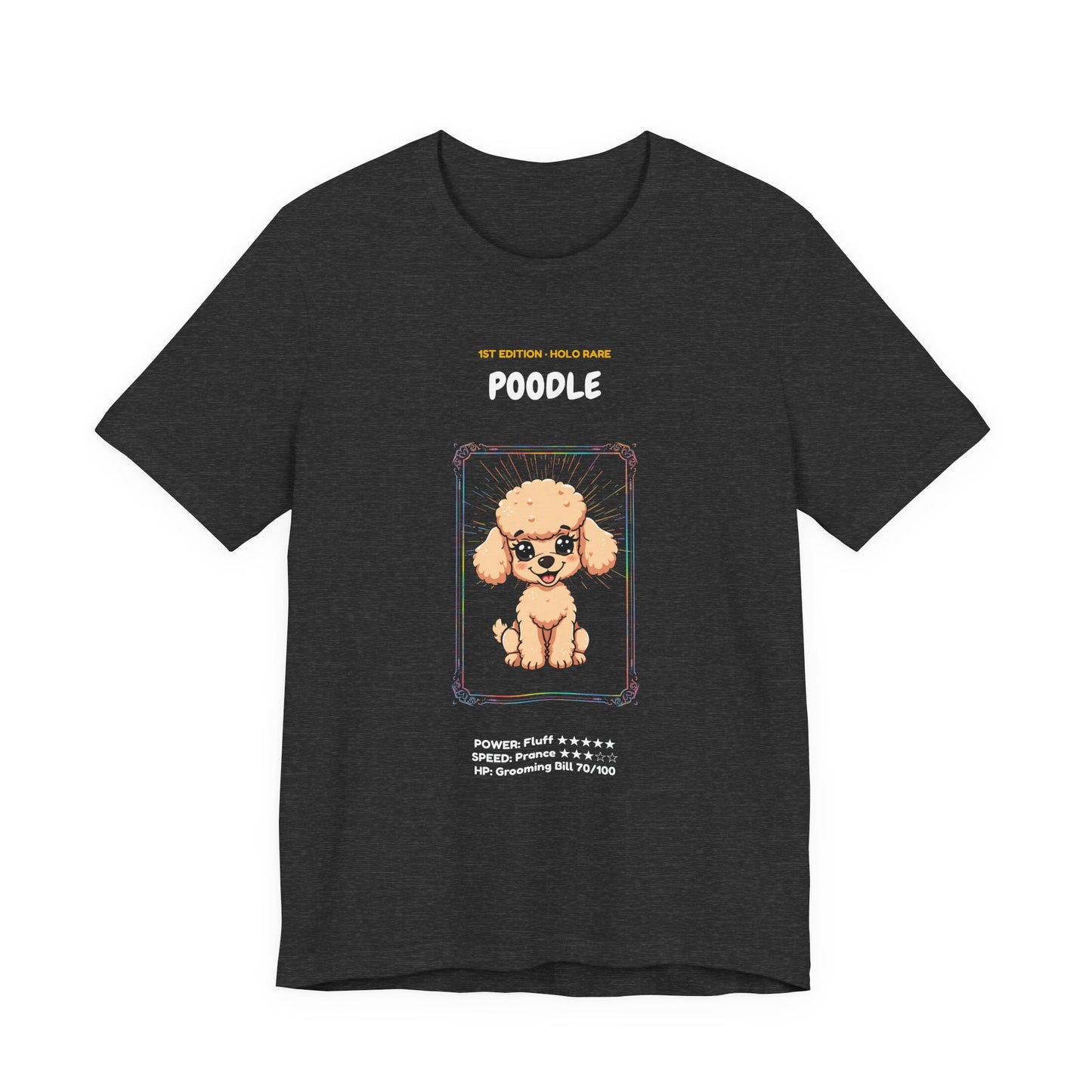 Poodle Rookie Card T-Shirt - funny trading card style tee