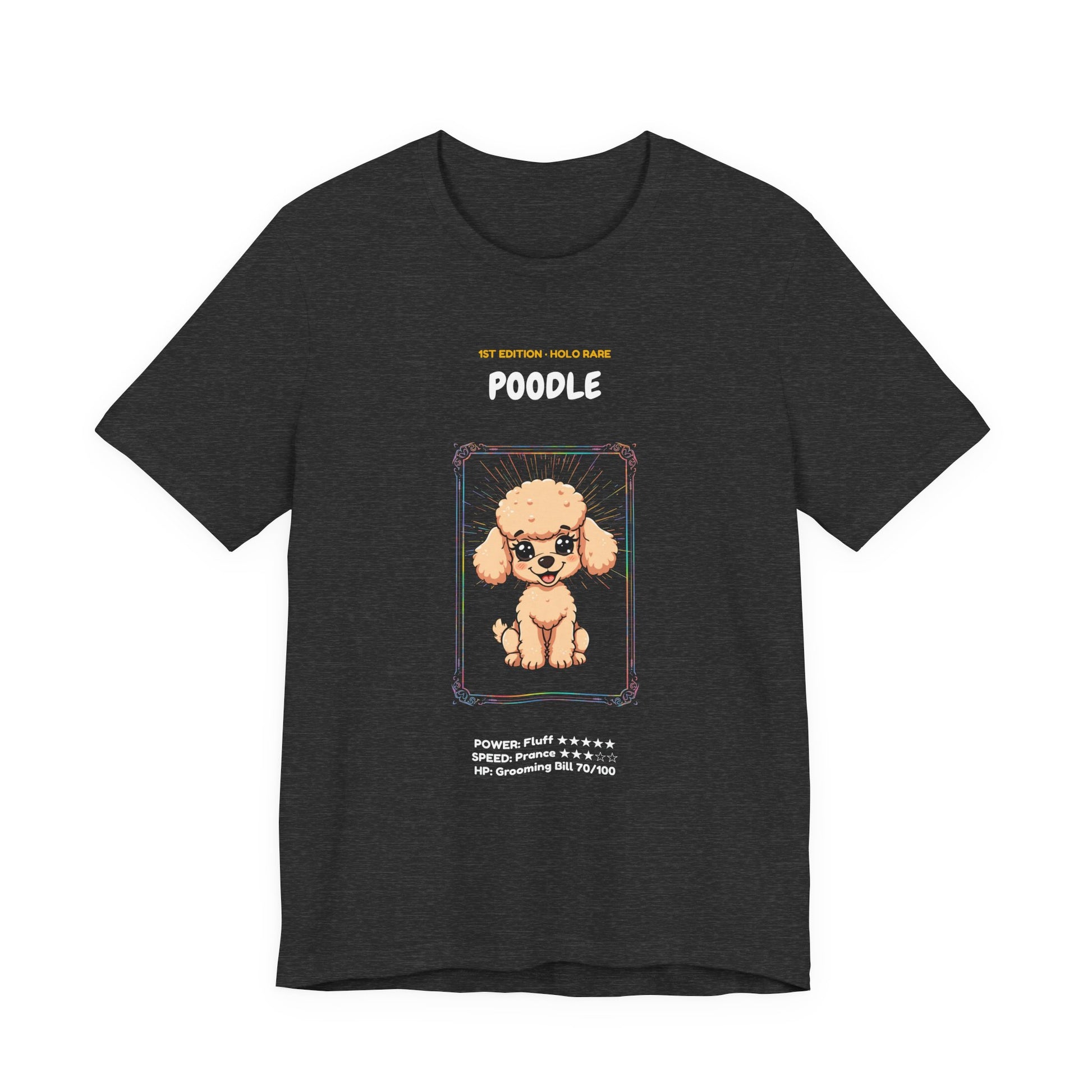 Poodle Rookie Card T-Shirt - funny trading card style tee