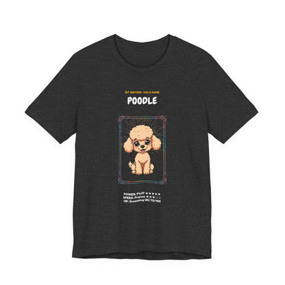 Poodle Rookie Card T-Shirt - funny trading card style tee