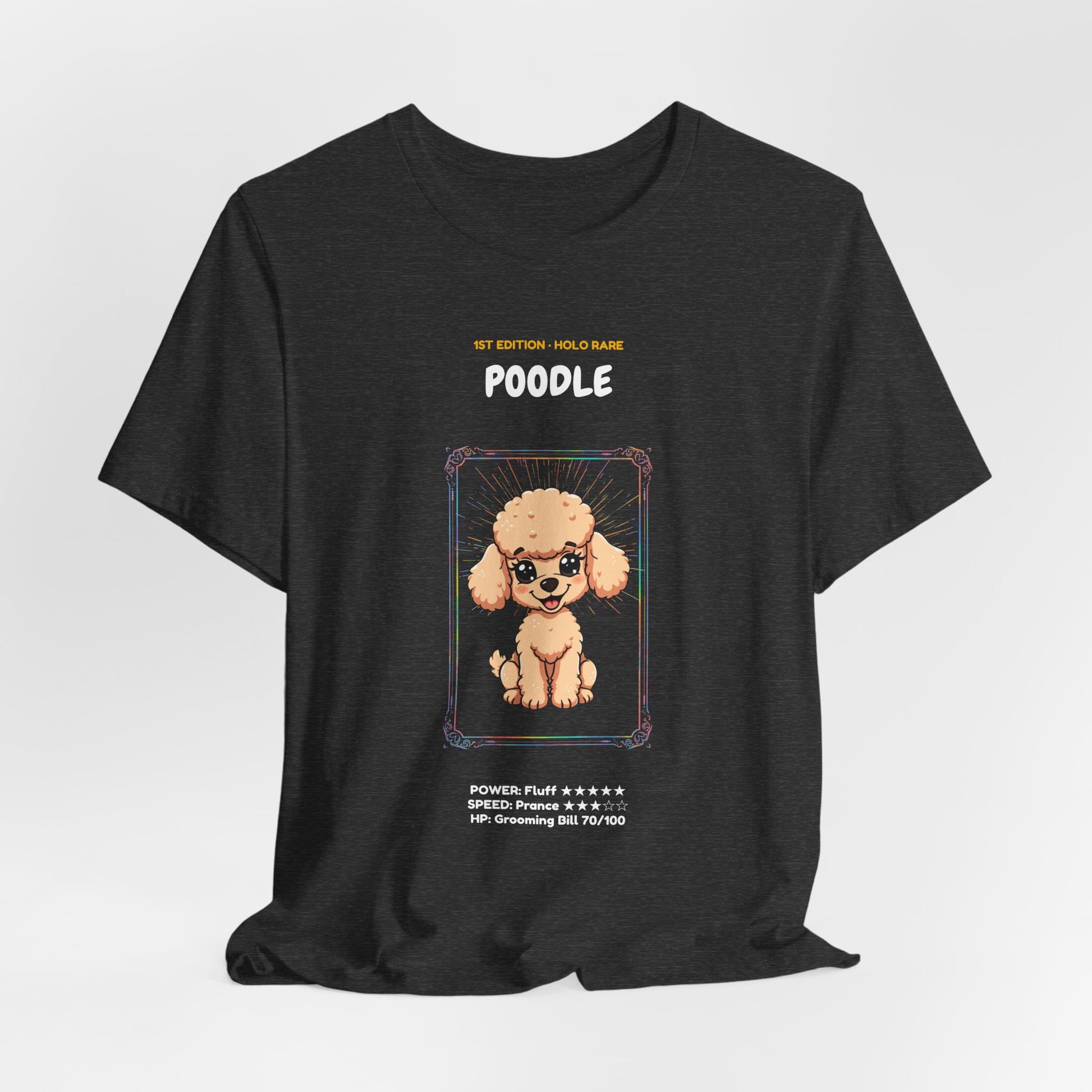 Poodle Rookie Card T-Shirt - funny trading card style tee