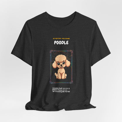 Poodle Rookie Card T-Shirt - funny trading card style tee