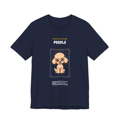 Poodle Rookie Card T-Shirt - funny trading card style tee