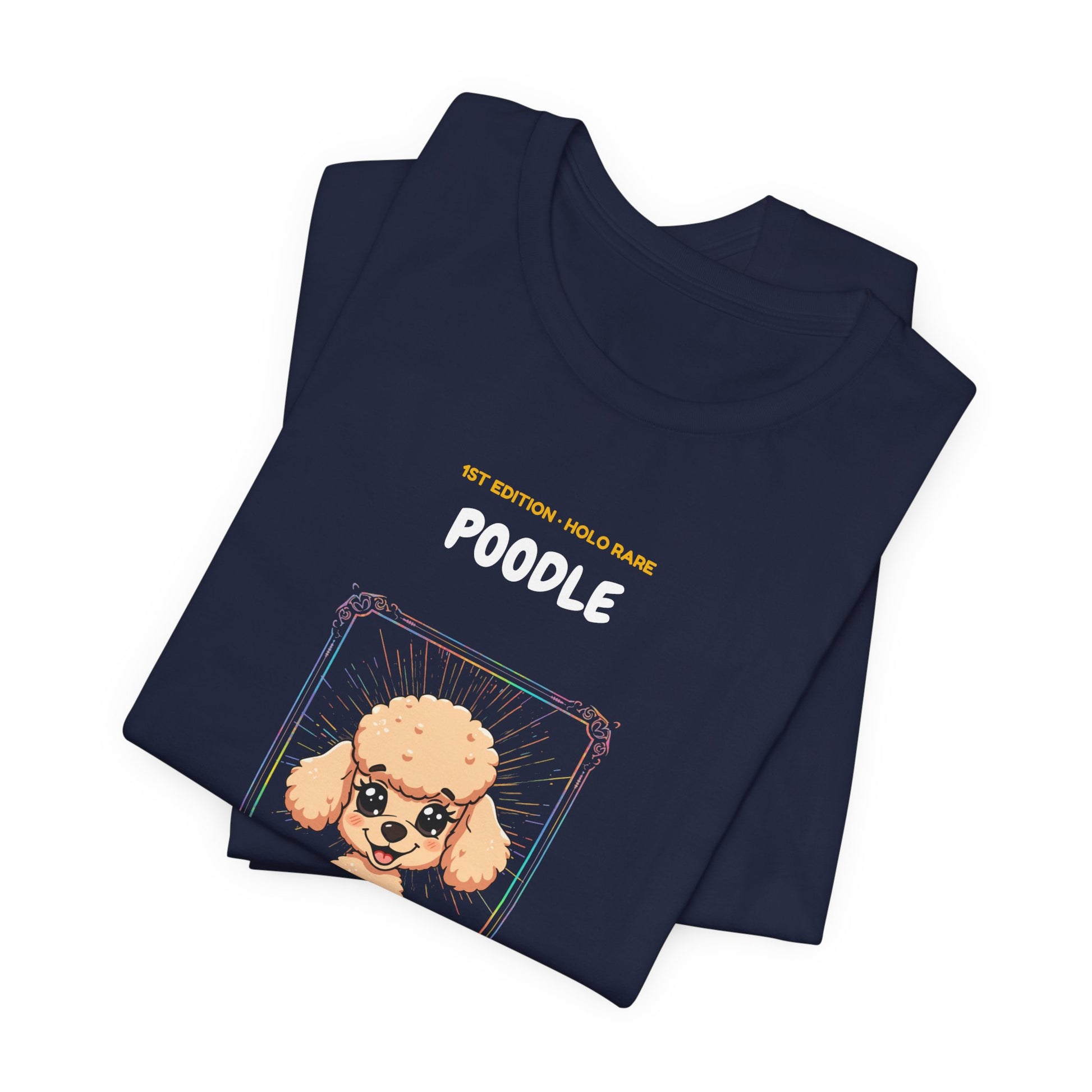 Poodle Rookie Card T-Shirt - funny trading card style tee