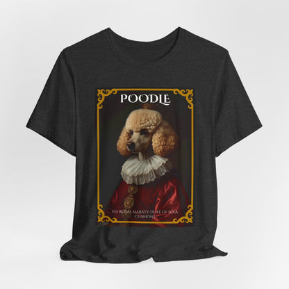Gift-ready photo of the Poodle Royal Portrait tee