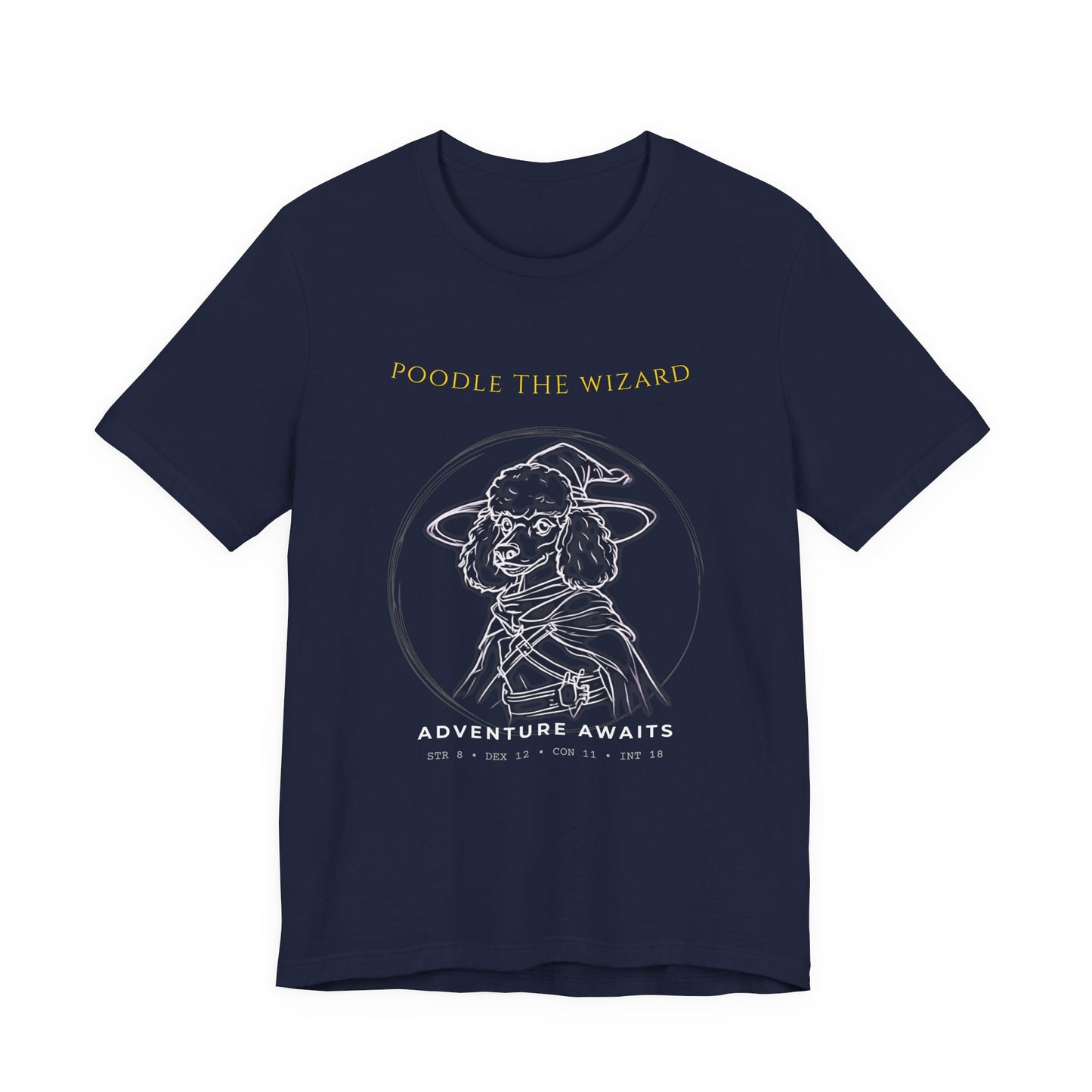 Poodle The Wizard T-Shirt full design view