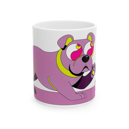 Staffie ceramic coffee mug, 11oz and 15oz pop art style Staffy gift - view 3