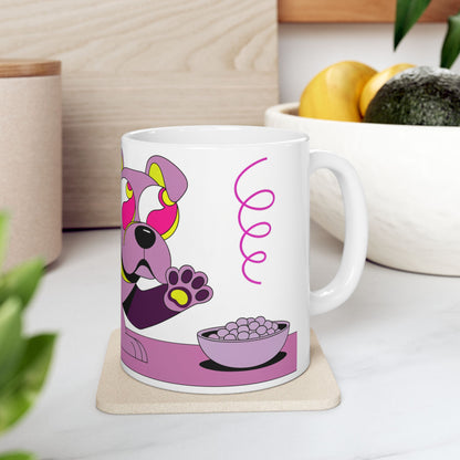 Staffie ceramic coffee mug, 11oz and 15oz pop art style Staffy gift - view 10