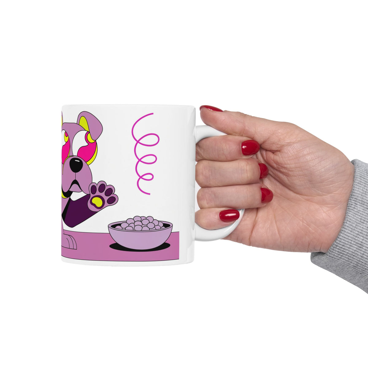 Staffie ceramic coffee mug, 11oz and 15oz pop art style Staffy gift - view 14