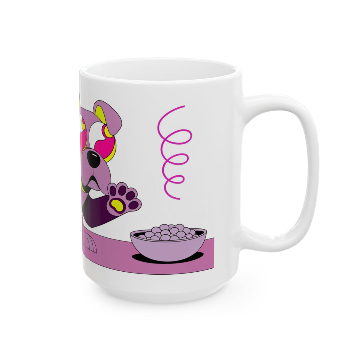 Staffie ceramic coffee mug, 11oz and 15oz pop art style Staffy gift - view 17
