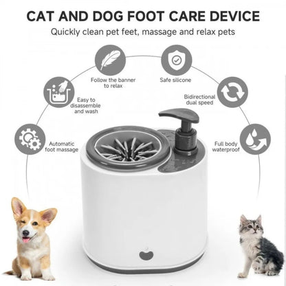 portable paw cleaning device for pets