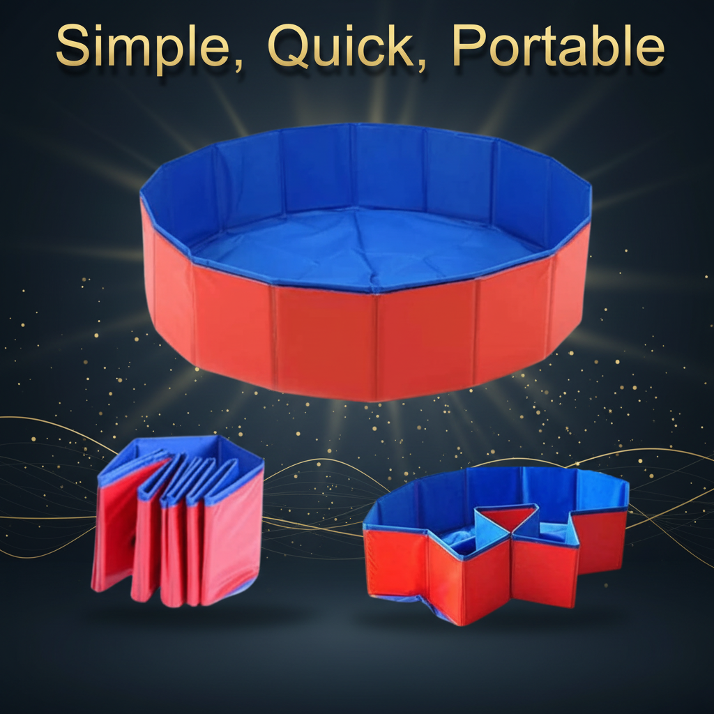instructions portable dog bath swimming pool paddling 