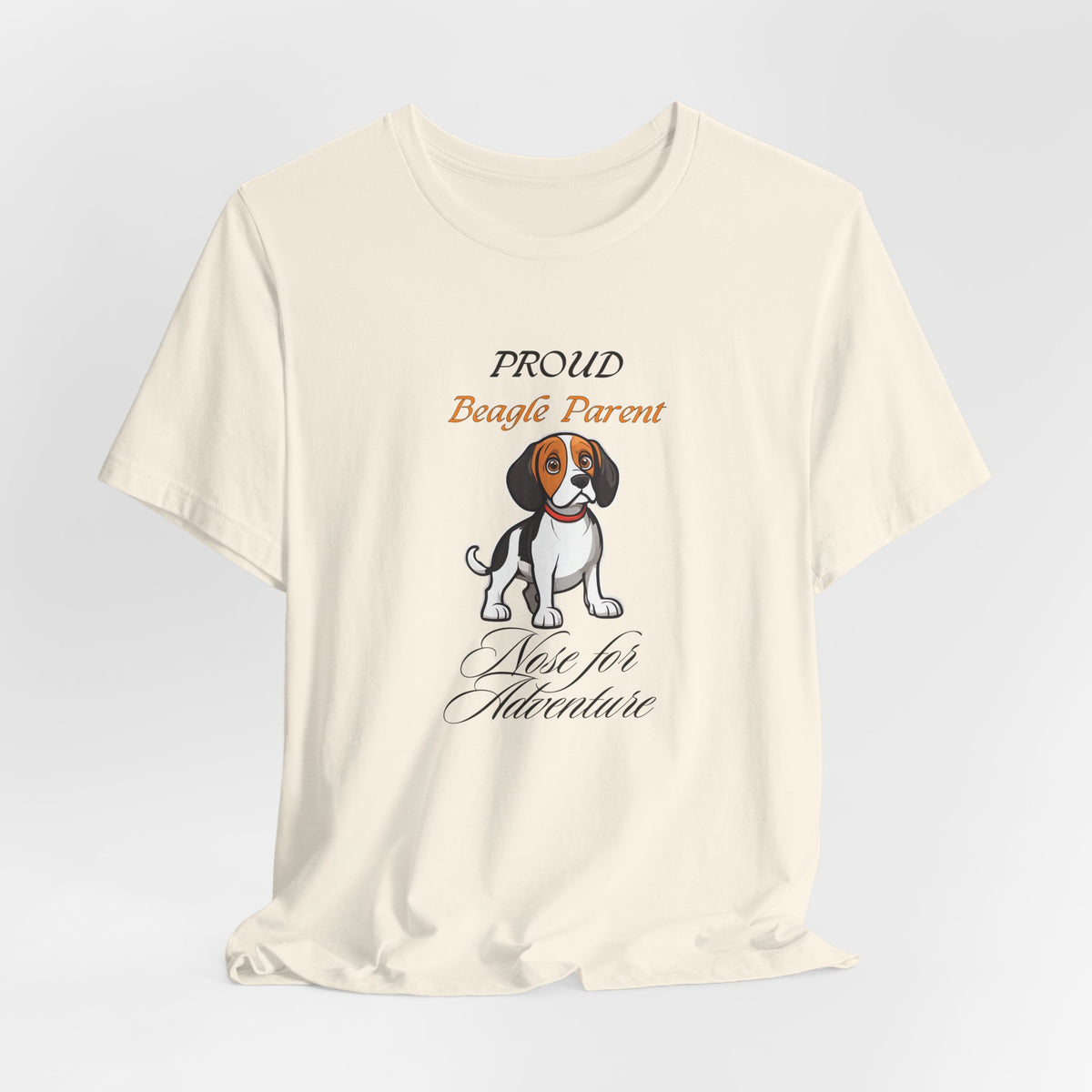 Proud Beagle Parent t-shirt folded flat lay