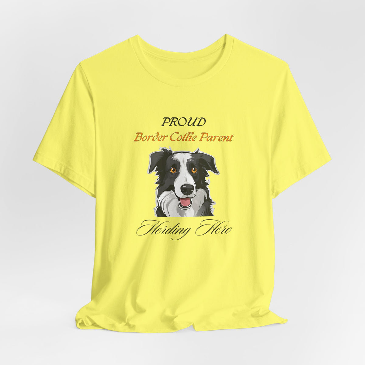 Proud Border Collie Parent organic cotton t-shirt, eco-friendly Collie gift