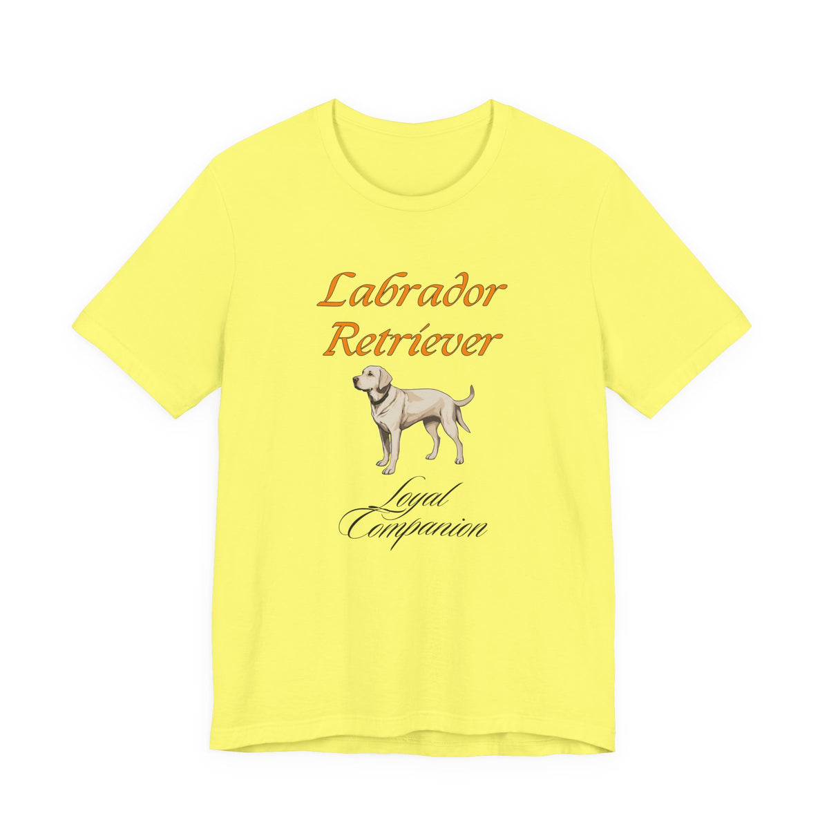Proud Labrador Parent t-shirt in Natural, front view