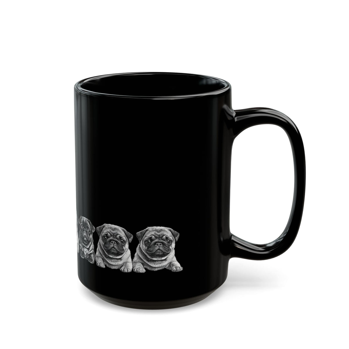 Pug mug detail