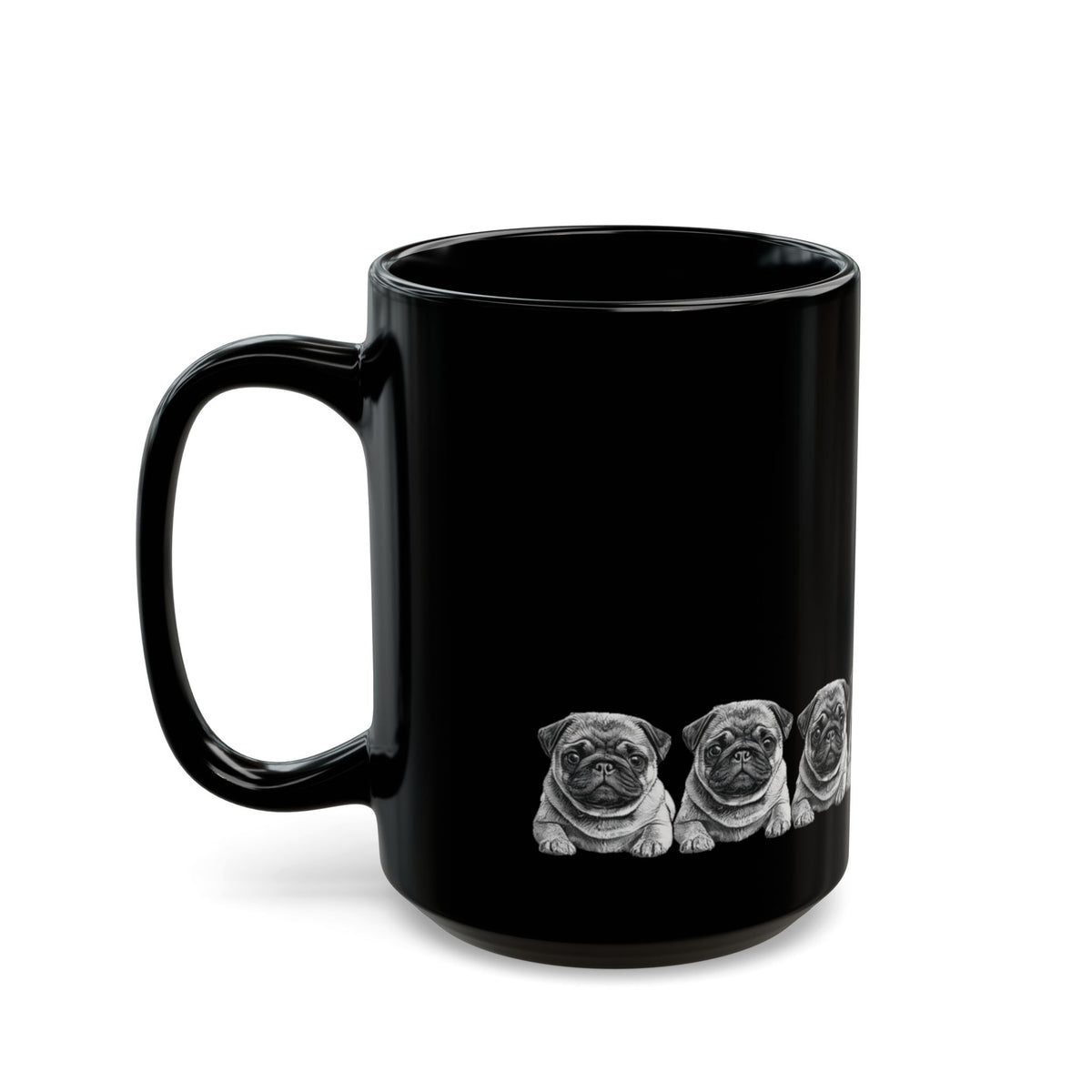 Pug mug, dog lover coffee cup