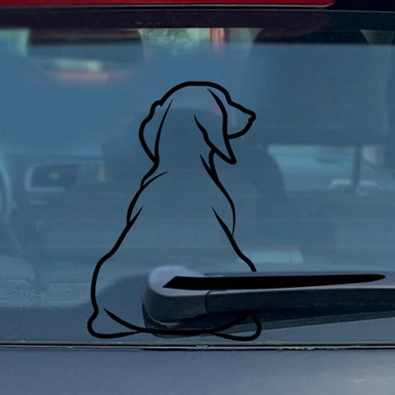Puppy Dog Car Rear Windshield Wiper Decor - Sniff Waggle And Walk