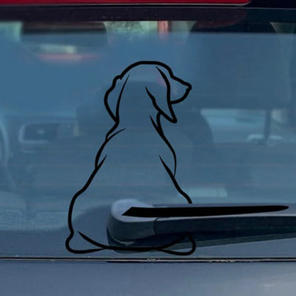 Puppy Dog Car Rear Windshield Wiper Decor - Sniff Waggle And Walk