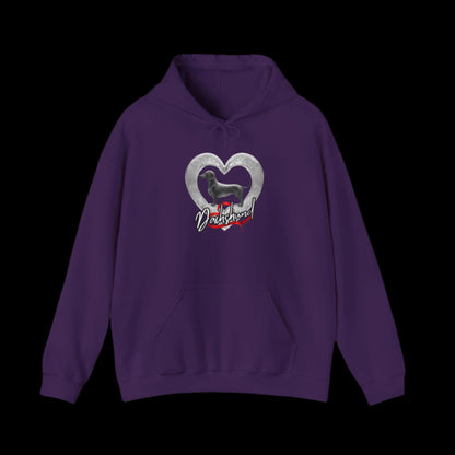 purple 2 best dachshund hoodie clothes sweatshirt premium sausage dog 
